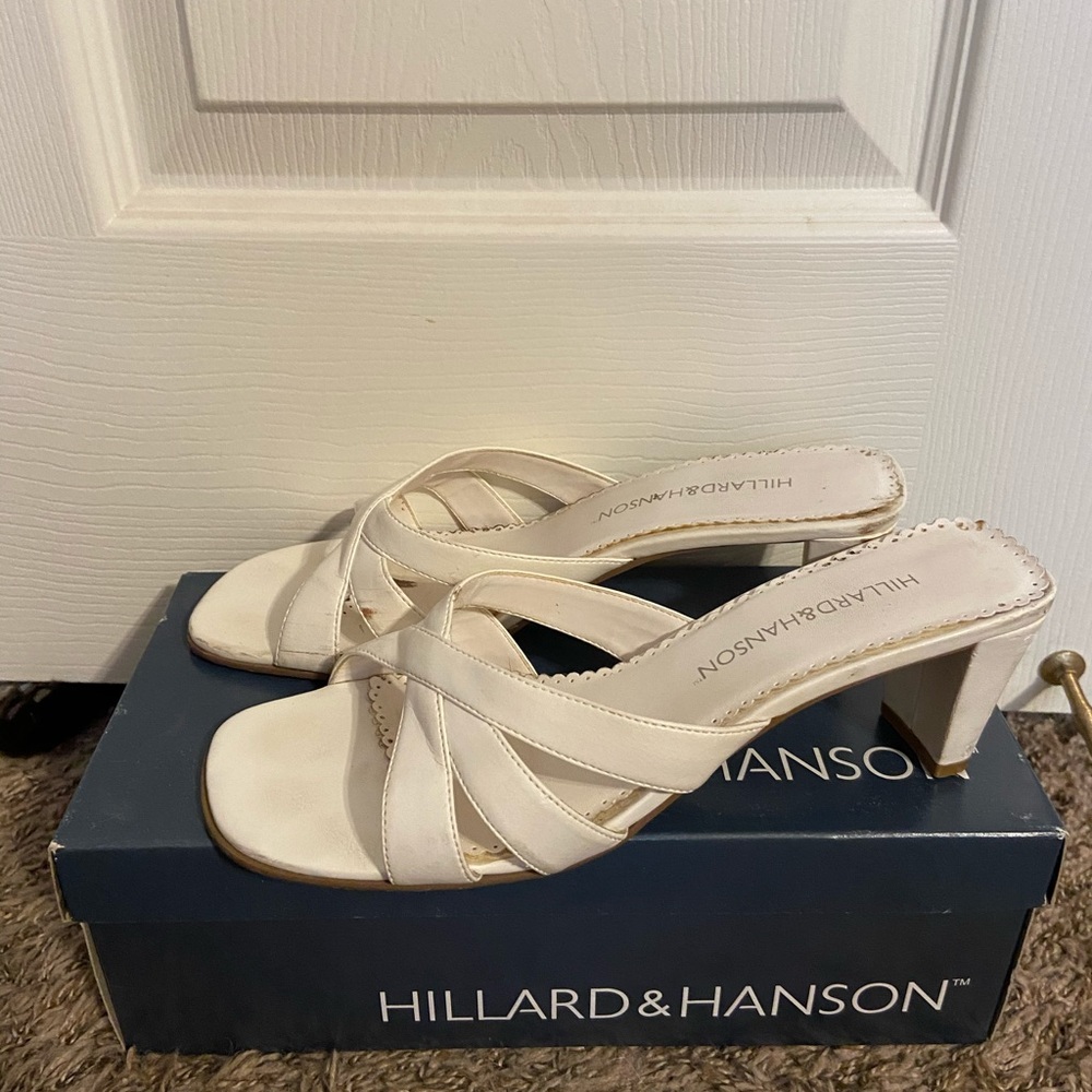 White Wedged Heels